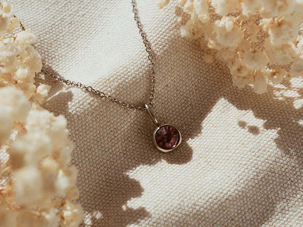 Collar acero inoxidable. Collar meses del año. Colgante acero inoxidable. Regalos de San Valentín. Detalles para bodas.