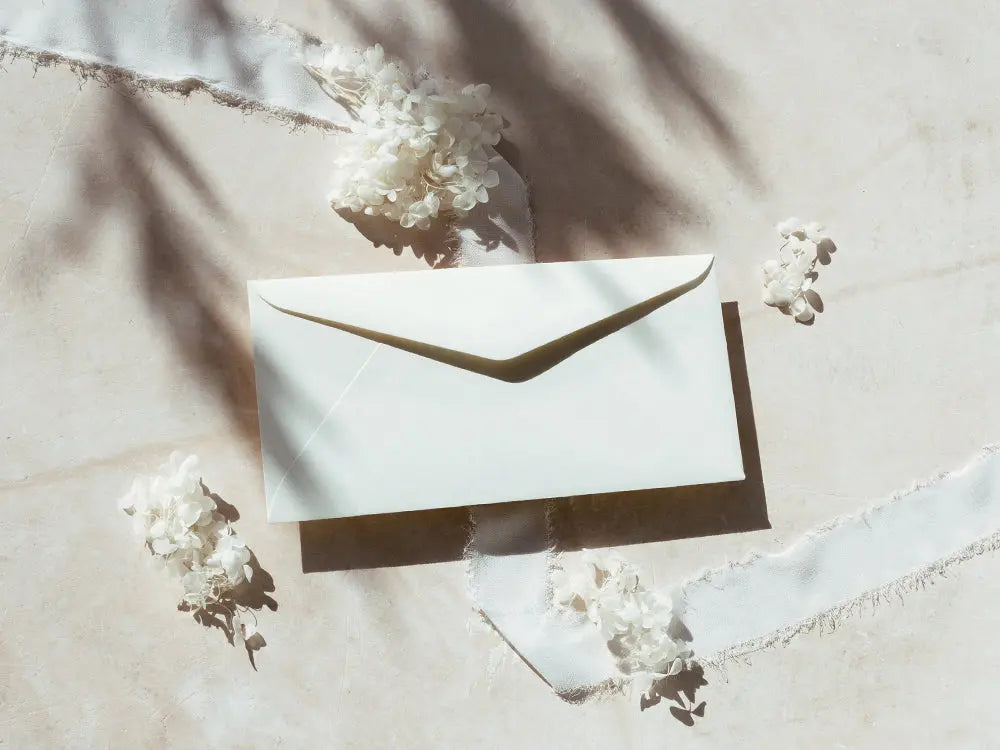 Sobre tipo americano clásico y sofisticado, perfecto para tarjetas de agradecimiento, invitaciones o cartas formales. Fabricado con materiales premium, ofrece una presentación de lujo.