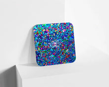 Metacrilato Confeti Prisma Colorido Azul de 3 mm
