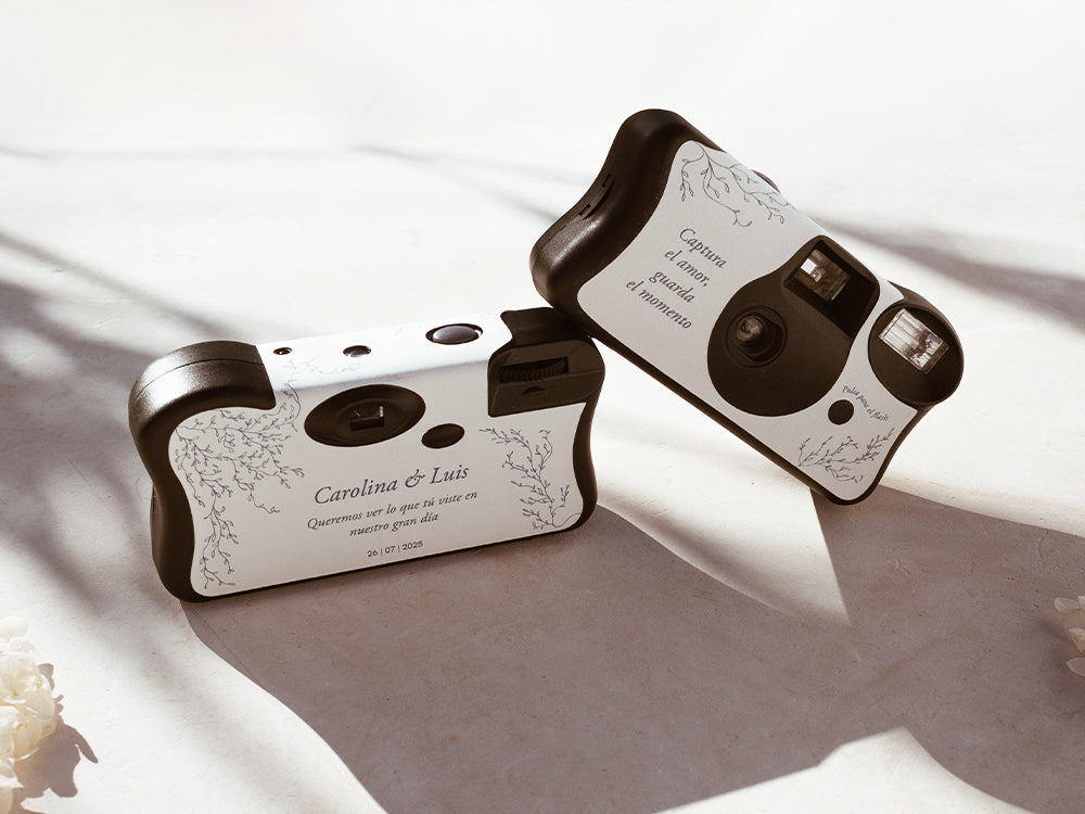 Cámara analógica desechable para bodas