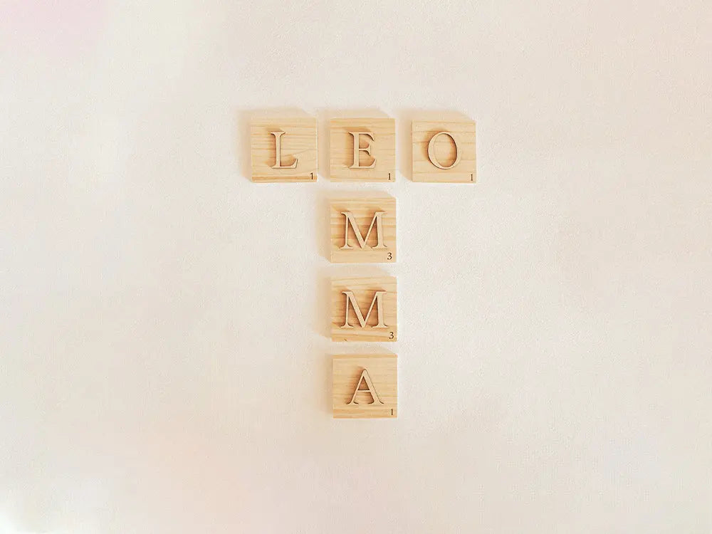 Letras tipo Scrabble de madera