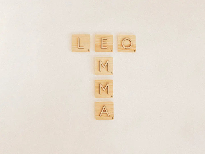 Letras tipo Scrabble de madera