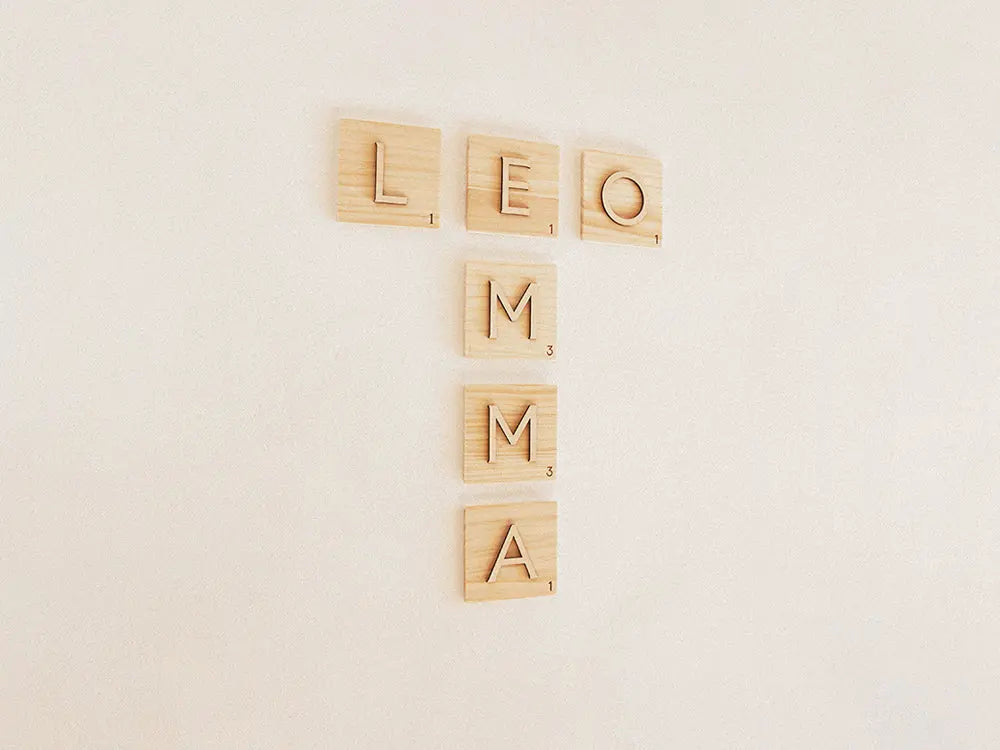 Letras tipo Scrabble de madera