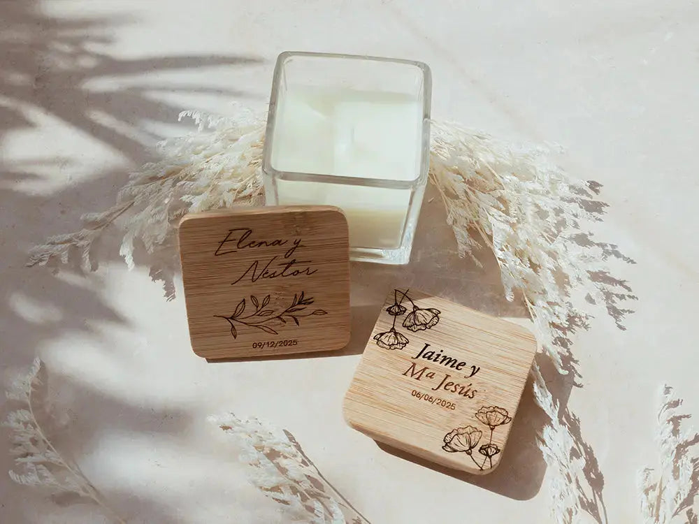 Vela de Vainilla Cuadrada