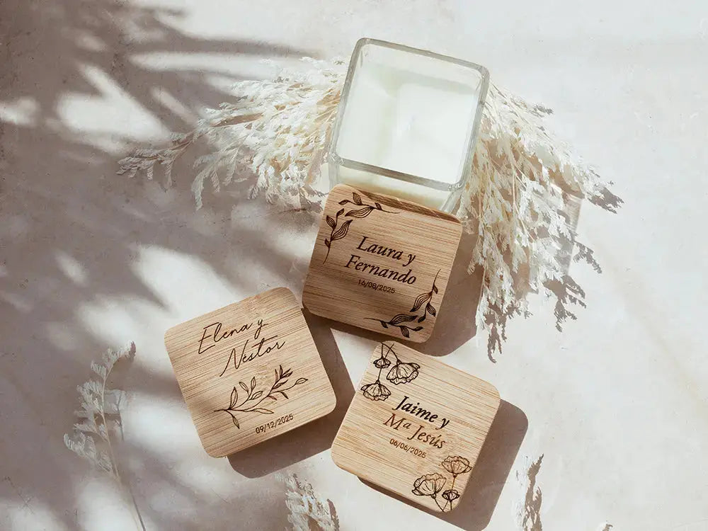 Vela de Vainilla Cuadrada