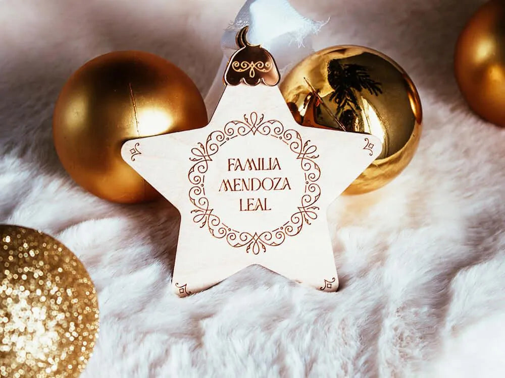 Adorno Estrella Navidad Personaliazado - Sensalea