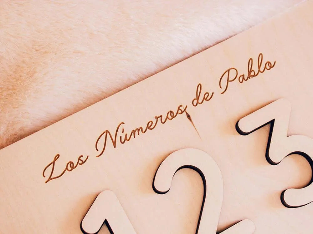 Puzzle Madera Números Montessori - Sensalea