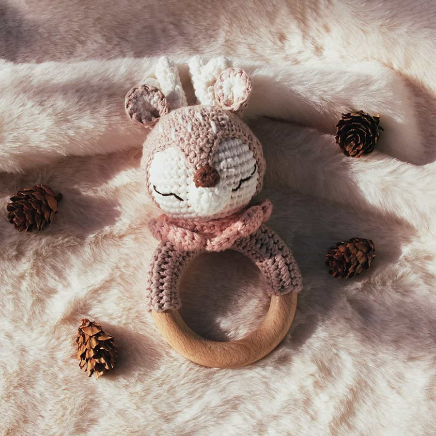 Sonajero crochet Alce