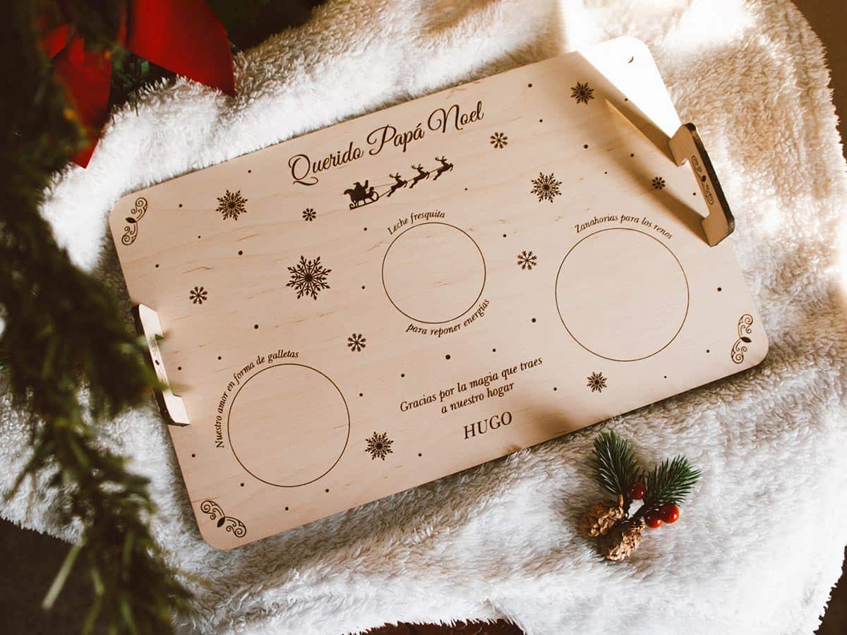 Bandeja Papá Noel personalizada 