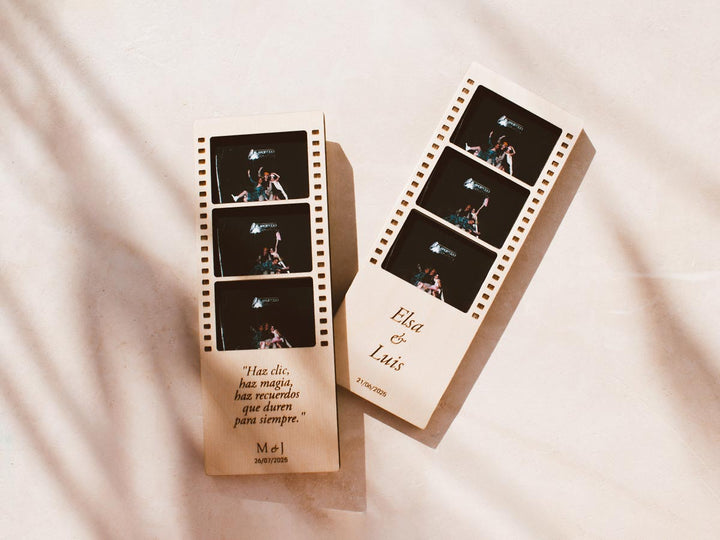 Marco fotos Fotomatón de madera plano general de los dos modelos