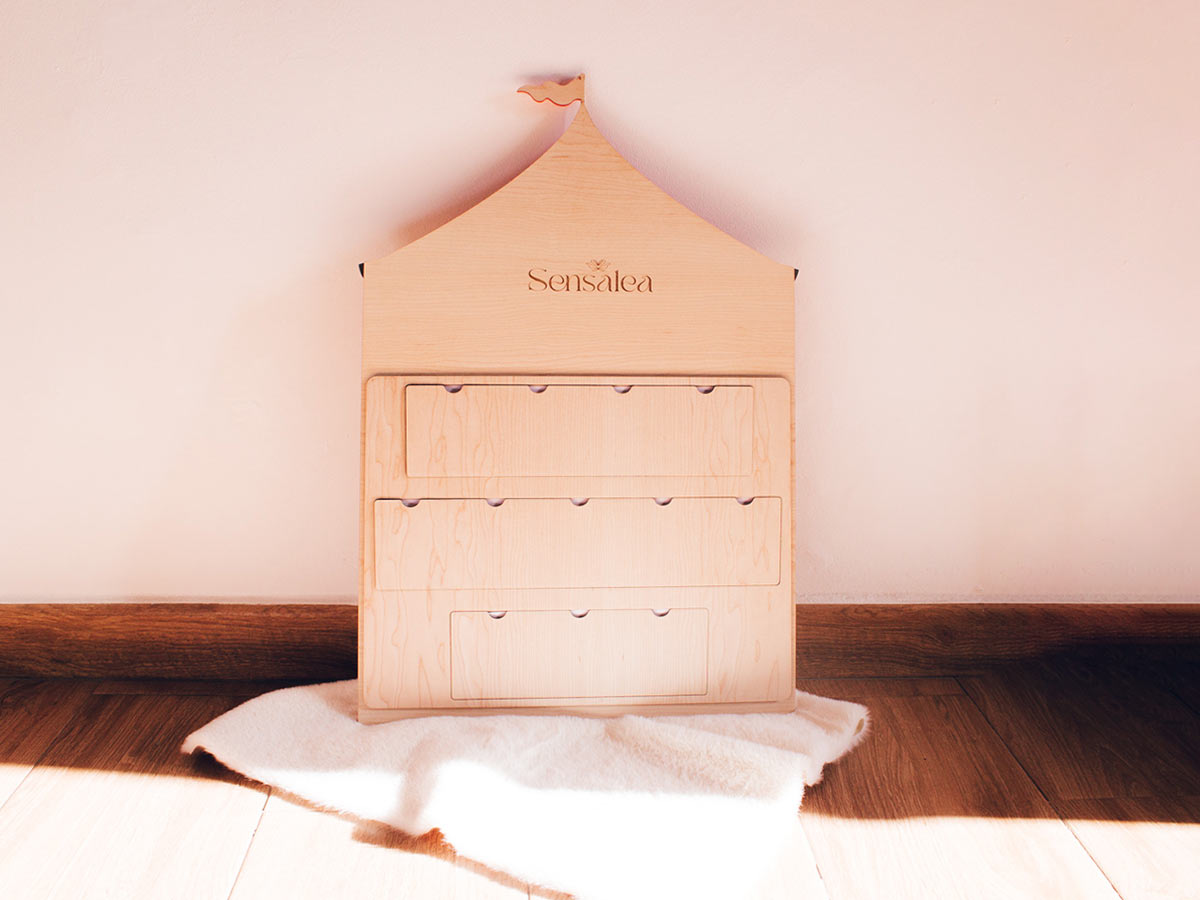 Marco de fotos primer año diseño circo con vista general por detrás