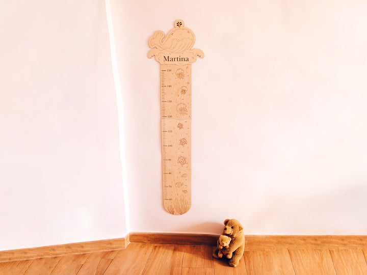 Medidor Infantil Personalizado Diseño Océano Plano General