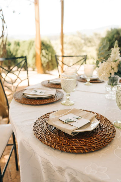 Mesa de boda de estilo rústica