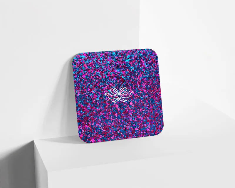 Metacrilato Confeti Prisma Colorido Morado de 3 mm