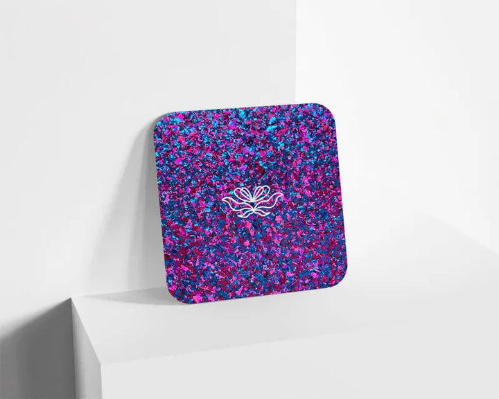 Metacrilato Confeti Prisma Colorido Morado de 3 mm