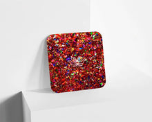 Metacrilato Confeti Prisma Colorido Rojo de 3 mm