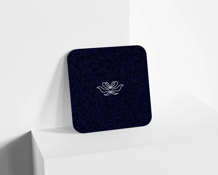 Metacrilato Glitter Azul Oscuro de 3 mm