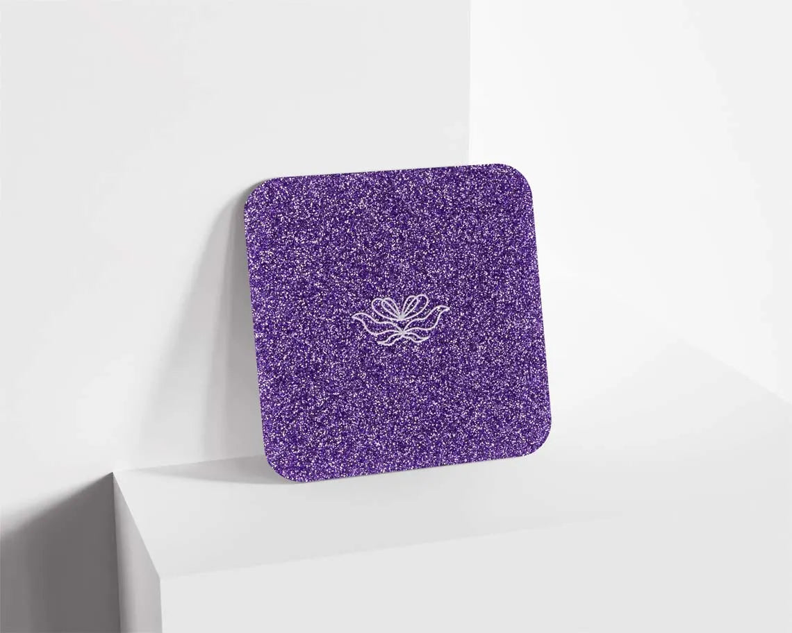 Metacrilato Glitter Azul Púrpura de 3 mm