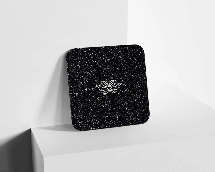 Metacrilato Glitter Especial Parte Delantera Negro Galaxia de 3 mm
