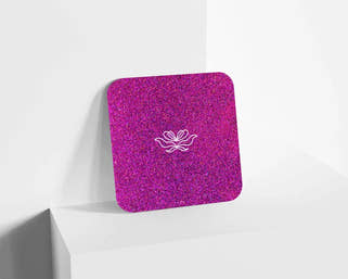 Metacrilato Glitter Holográfico Rosa Magenta de 3 mm