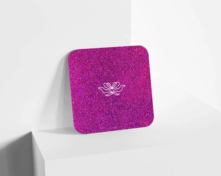 Metacrilato Glitter Holográfico Rosa Magenta de 3 mm
