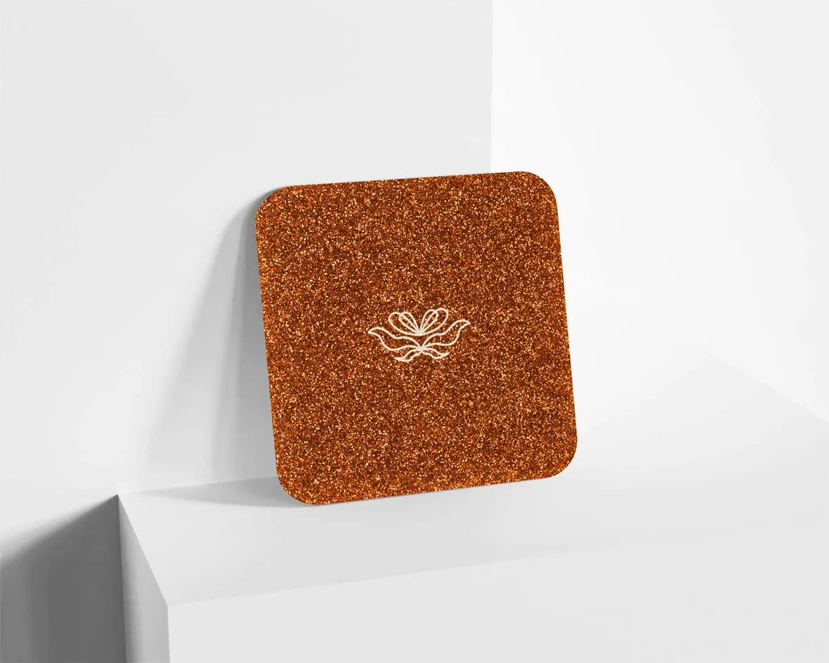 Metacrilato Glitter Naranja de 3 mm