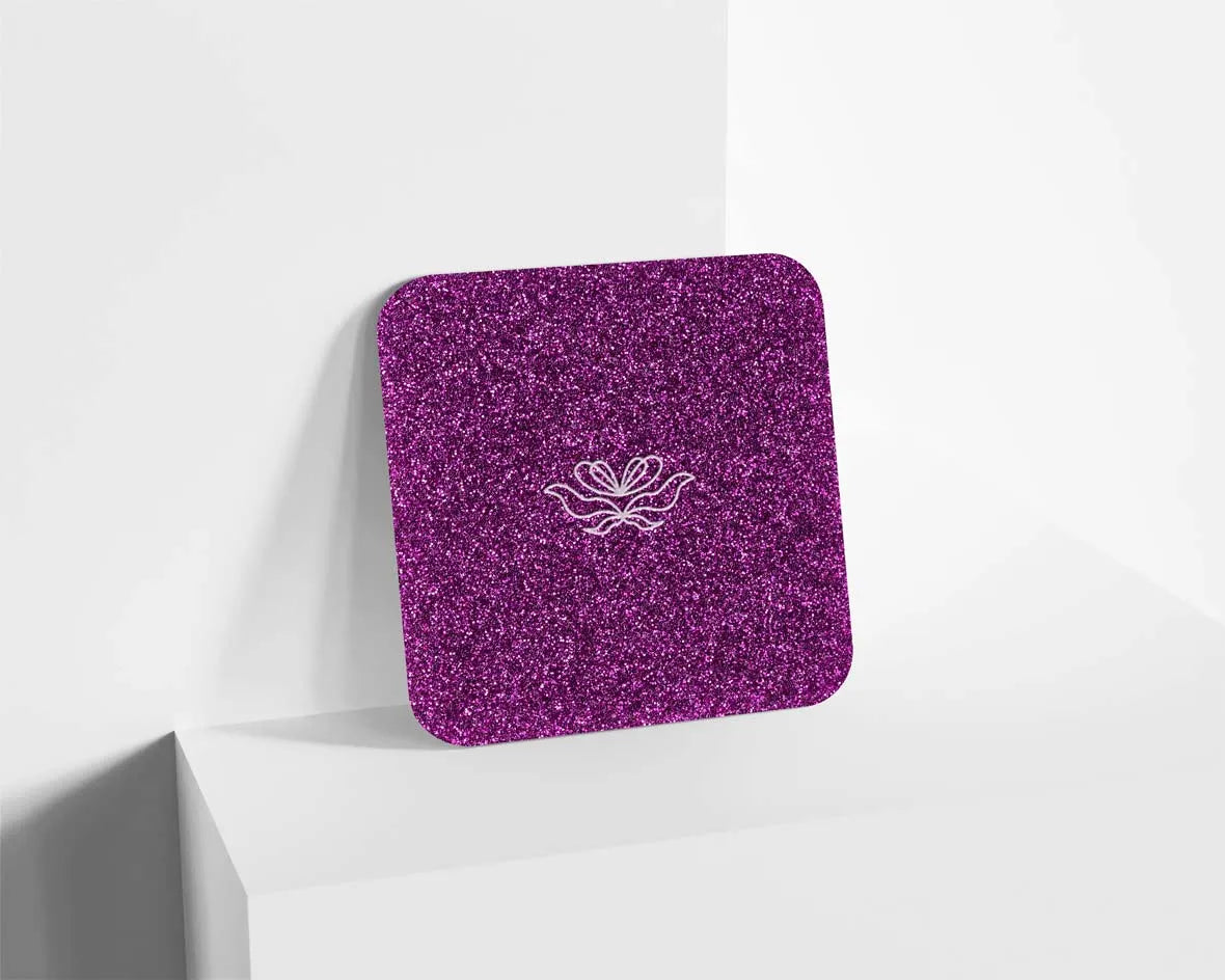 Metacrilato Glitter Púrpura Brillante de 3 mm