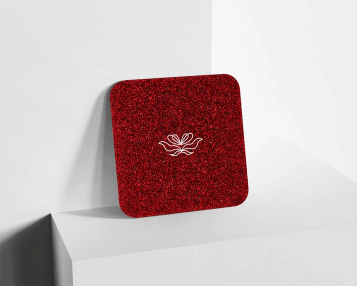 Metacrilato Glitter Rojo Rubí de 3 mm