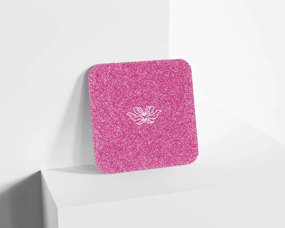 Metacrilato Glitter Rosa Flamenco de 3 mm