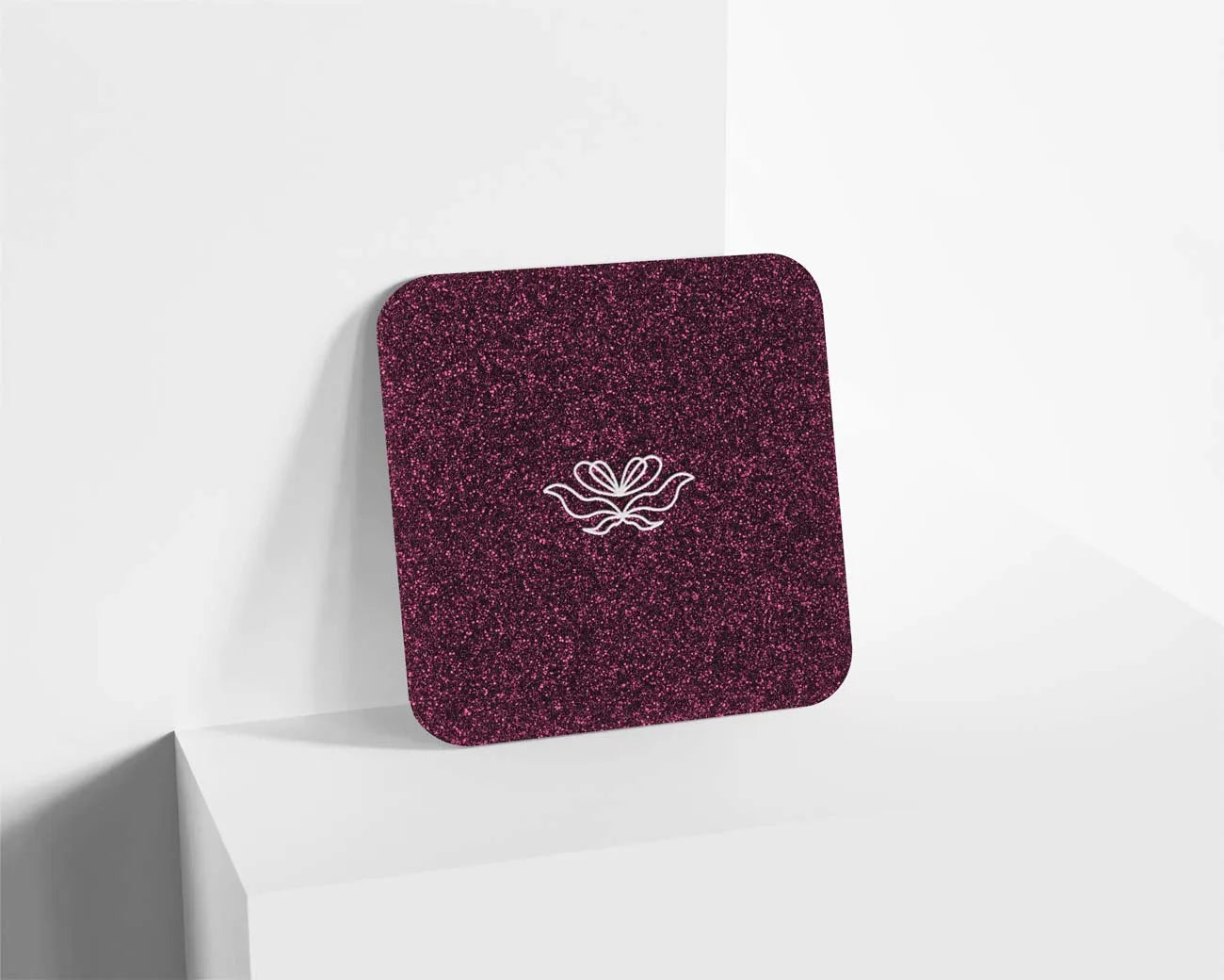 Metacrilato Glitter Rosa Vino de 3 mm