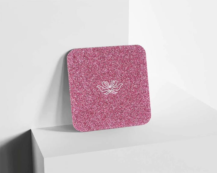 Metacrilato Glitter Rosa de 3 mm