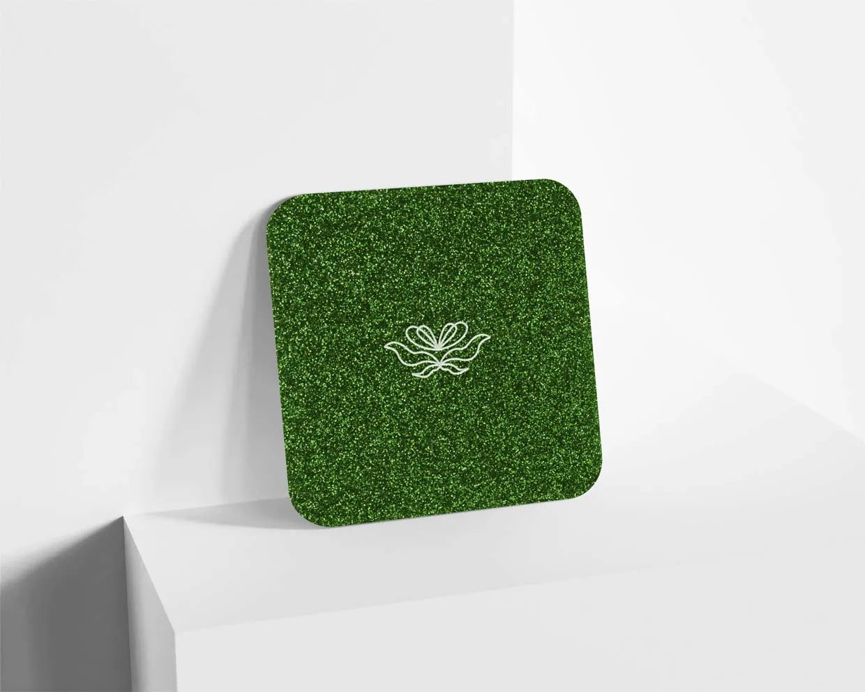 Metacrilato Glitter Verde Abeto de 3 mm