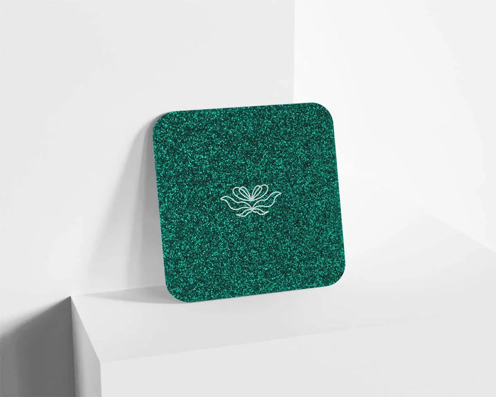 Metacrilato Glitter Verde Jade Oscuro de 3 mm
