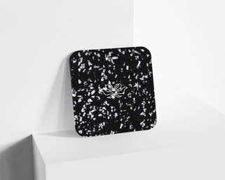 Metacrilato Granito Estelar Negro de 3 mm
