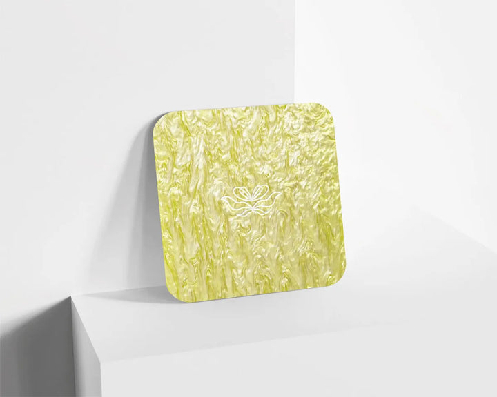Metacrilato Nacarado Perlado Amarillo de 3 mm