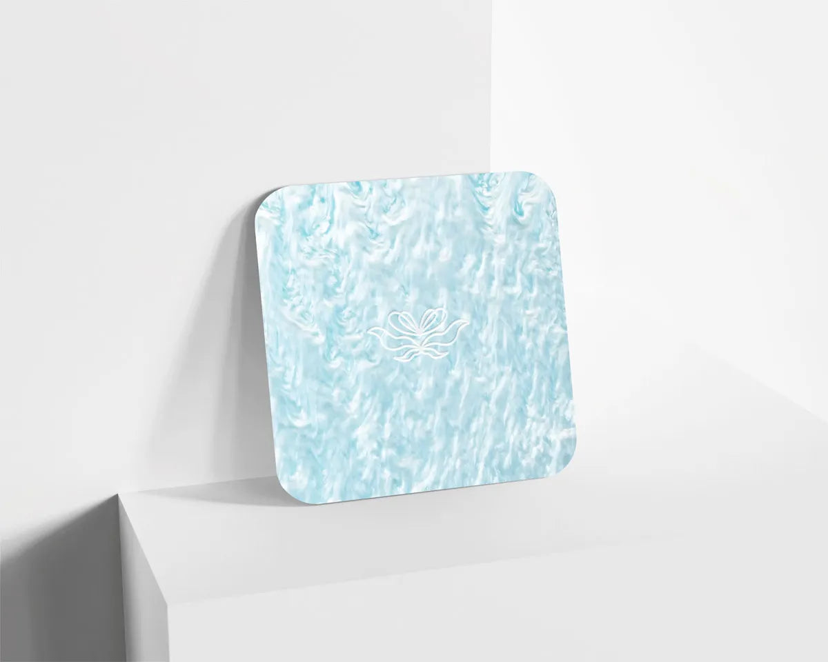 Metacrilato Nacarado Perlado Azul Bebé de 3 mm