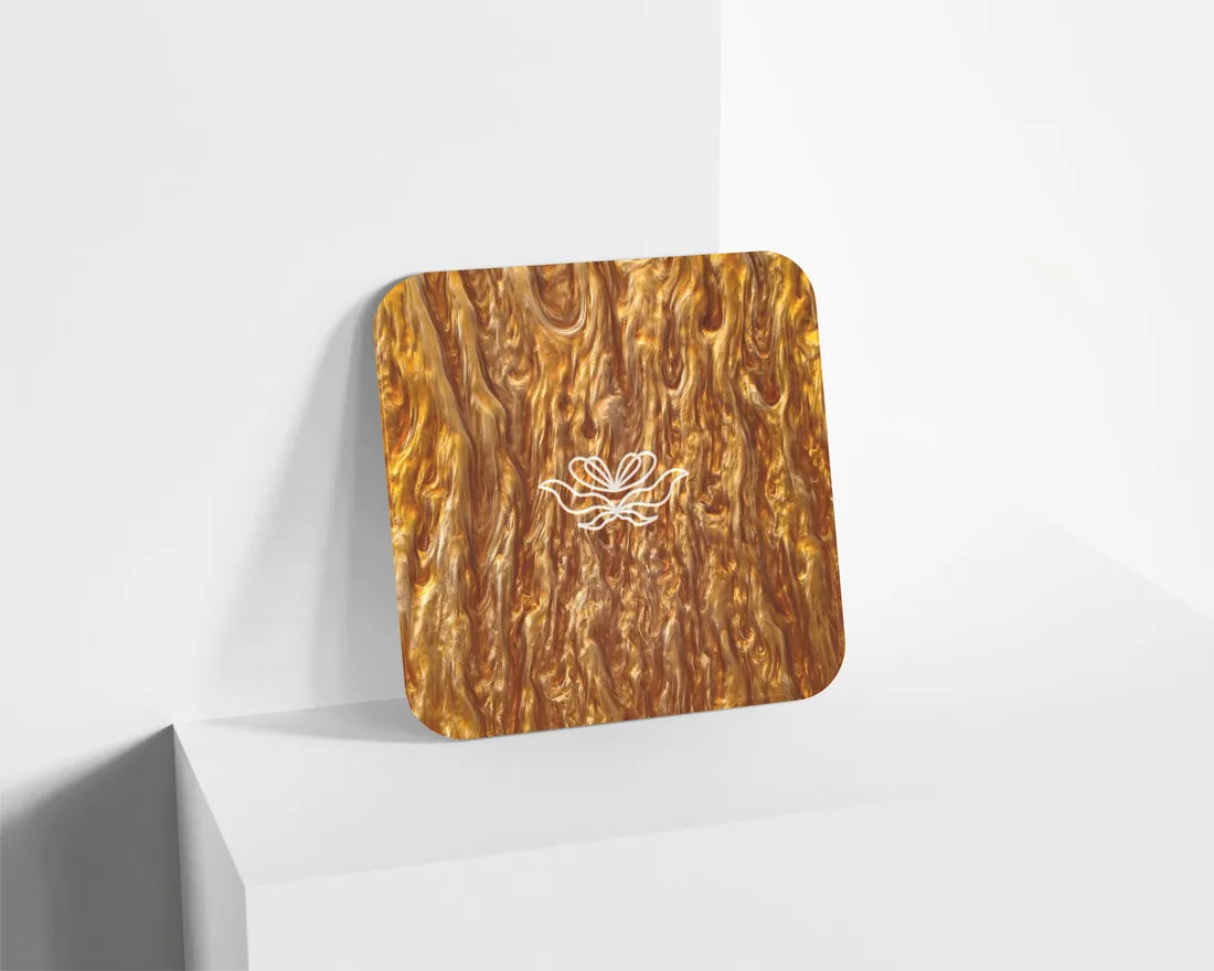 Metacrilato Nacarado Perlado Caramelo de 3 mm