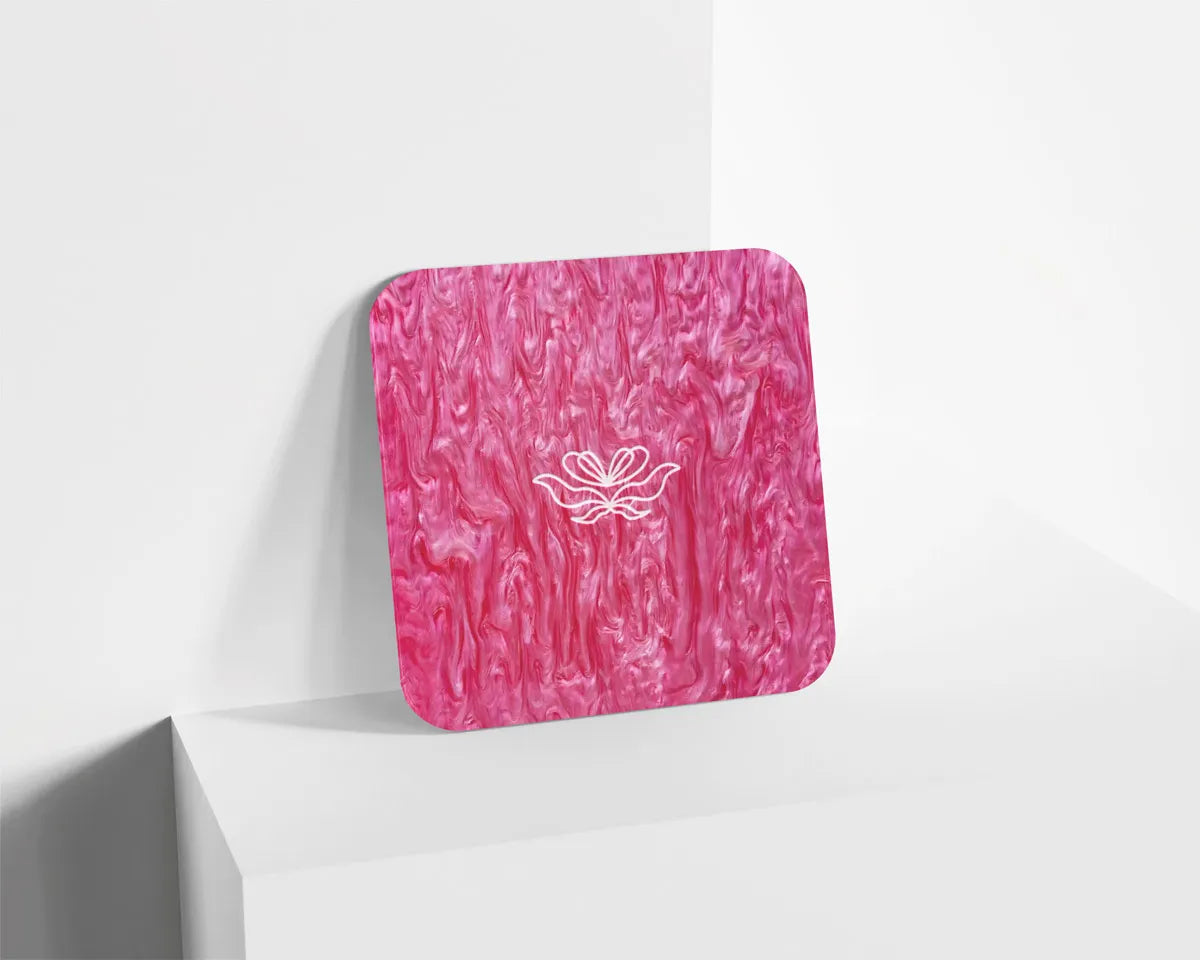 Metacrilato Nacarado Perlado Fucsia de 3 mm