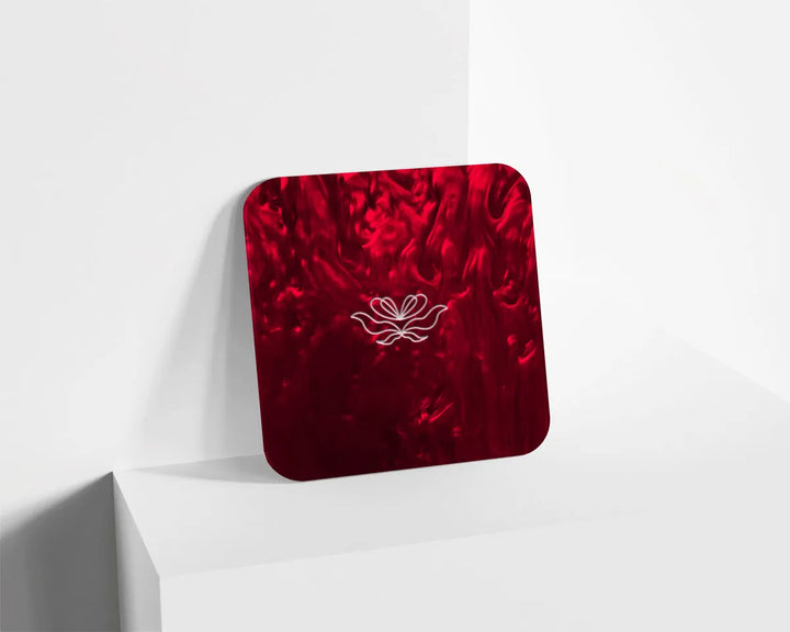 Metacrilato Nacarado Perlado Rojo de 3 mm