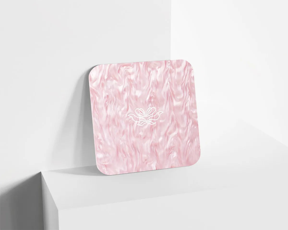 Metacrilato Nacarado Perlado Rosa de 3 mm