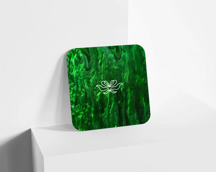 Metacrilato Nacarado Perlado Verde de 3 mm