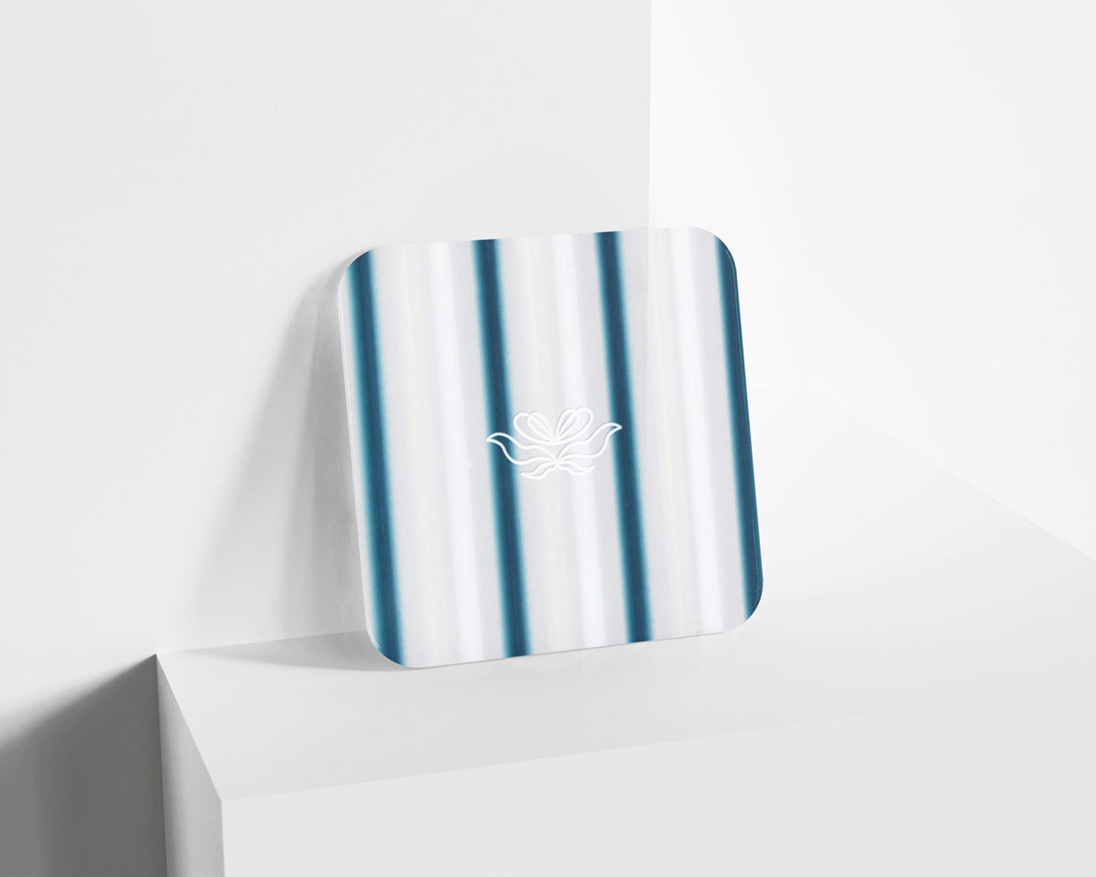 Metacrilato Patrón Lineal Blanco Azulado de 3 mm