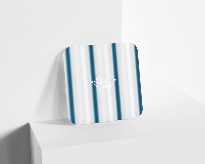 Metacrilato Patrón Lineal Blanco Azulado de 3 mm