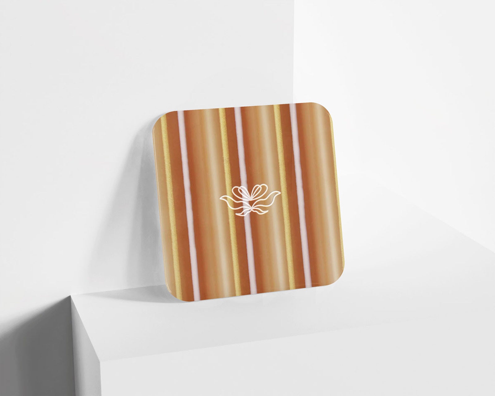 Metacrilato Patrón Lineal Marrón de 3 mm