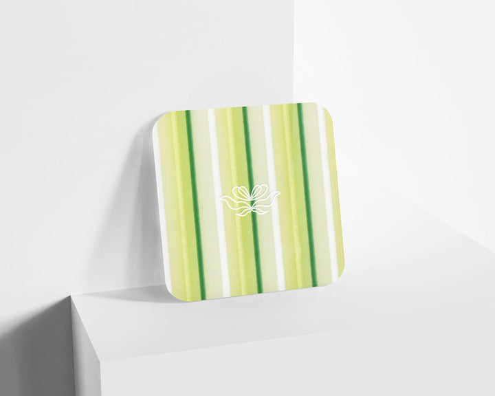Metacrilato Patrón Lineal Verde Prado de 3 mm