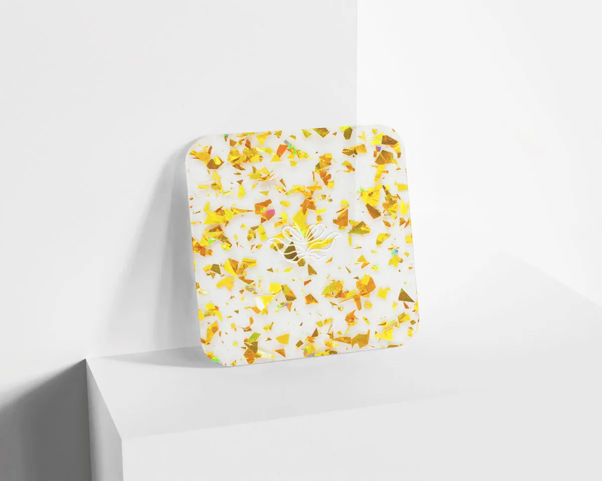 Metacrilato Prisma Transparente Amarillo de 3 mm