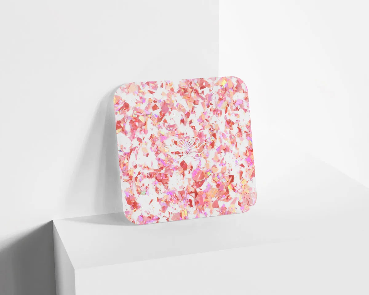 Metacrilato Prisma Transparente Rosa de 3 mm