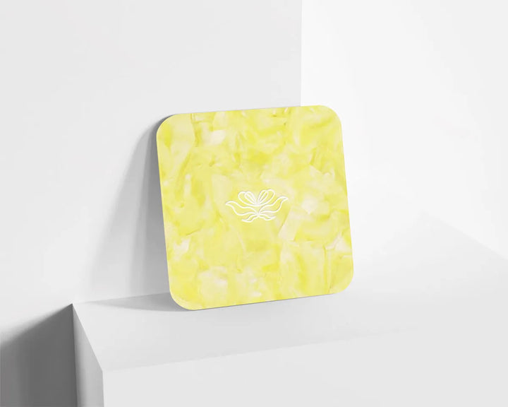 Metacrilato Textura Mineral Amarillo de 3 mm