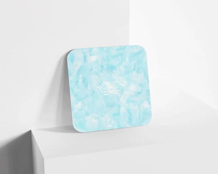 Metacrilato Textura Mineral Azul Cielo de 3 mm
