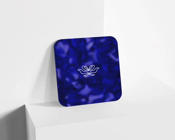 Metacrilato Textura Mineral Azul Índigo de 3 mm